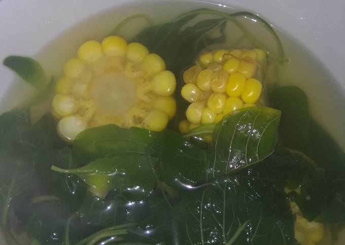 Resep Sayur bening bayam jagung yang Menggugah Selera