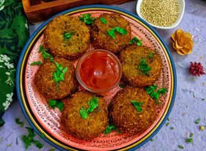 A picture of Quinoa Broccoli Cutlet.