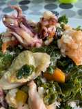 Arroz integral con kale y sepia