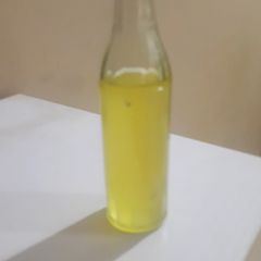 A picture of Home made lemon oil.