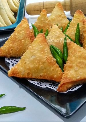 Foto resep Samosa ayam dengan kulit homemade