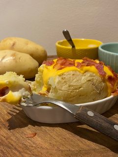 Una foto de Papa en microondas