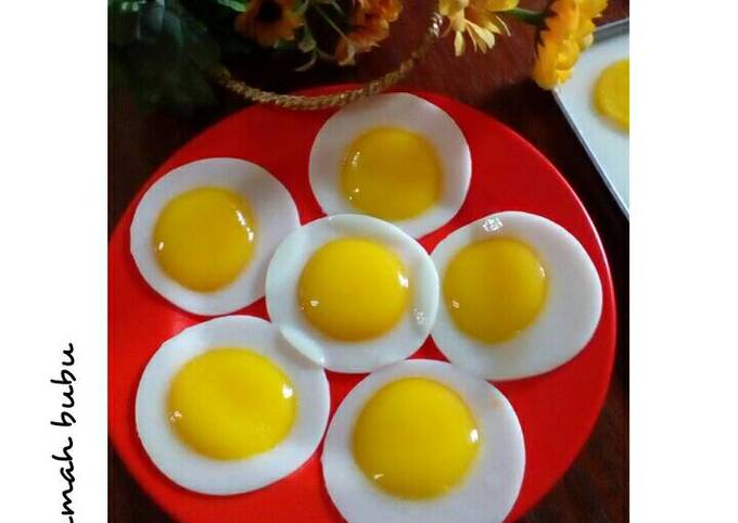 Resep puding telor  ceplok  oleh Juba Bubu Kinalu Cookpad