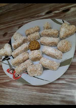 عکسی از دستور 💙دسر آسان💙🍪🍌(با سه مواد)