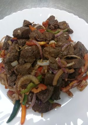 A picture of Fried Beef Liver.