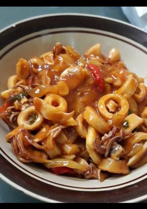 Foto resep Cumi Saos Padang Nona Mele