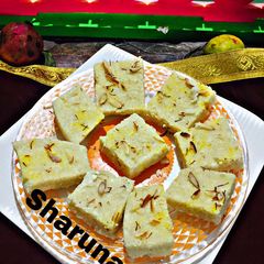 Rava Paneer Burfi A picture of Rava Paneer Burfi.