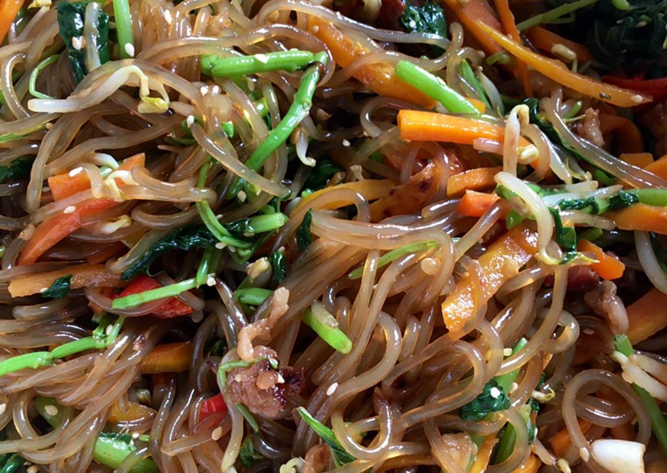 Japchae homemade simple