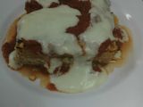 Lasaña o lasagna, de..., pollo, zapallo, verduras, ricotta