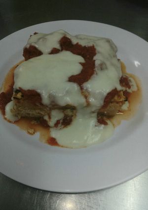 Una foto de Lasaña o lasagna, de..., pollo, zapallo, verduras, ricotta