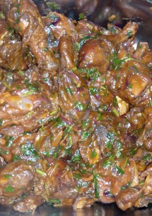 A picture of Wet fry chicken#4weeks challenge.