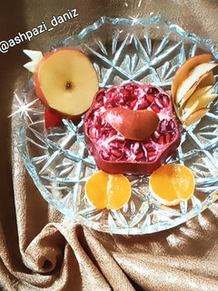 عکسی از دستور تزیین میوه کودک جوجه🐤🐔🐣
