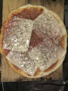 Una foto de Pizza crocante