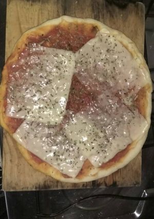 Una foto de Pizza crocante