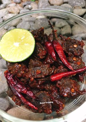 Hình của món Bò Khô Dã Chiến.