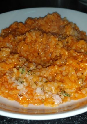 Una foto de Arroz a la cubana