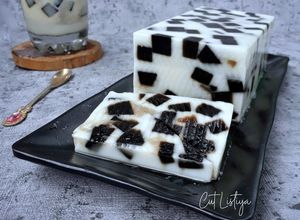 Foto resep Puding Susu Cincau Hitam