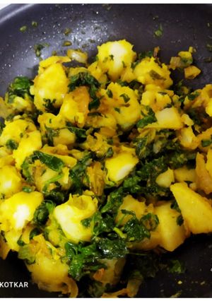 A picture of Aloo Methi.