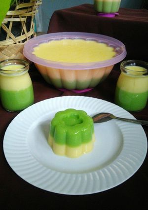 Foto resep Puding Lumut Mentega Cup