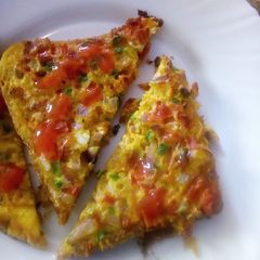 Spicy bread omelette A picture of Spicy bread omelette.