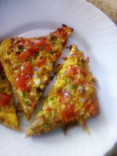 A picture of Spicy bread omelette.