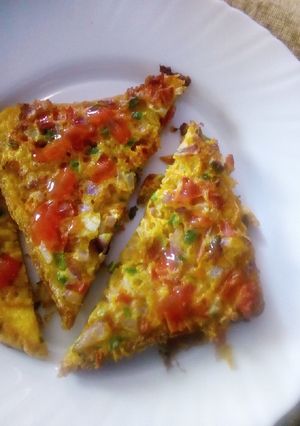 A picture of Spicy bread omelette.