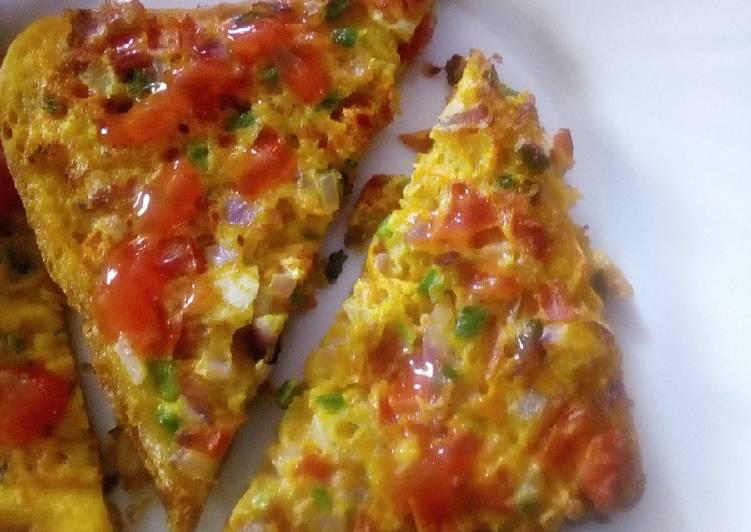 Spicy bread omelette