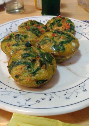 Una foto de Muffins de espinaca