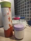 Frutillas con agar agar para el yogurt