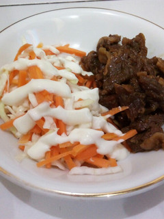 Foto resep Beef Teriyaki dan salad sayur