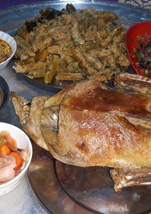 صورة لوصفة وصفتنا النهارده محشي وبط اتفضلو معانا