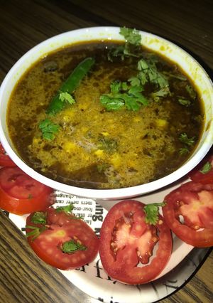 A picture of Green peas chole.