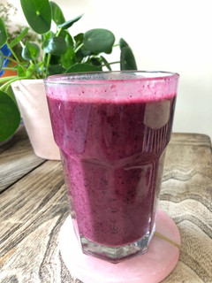 A picture of Berry smoothie - vegan.