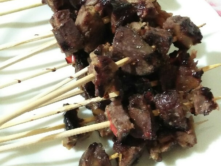 Resep: Sate super maknyusss tanpa bumbu kacang Ekonomis Untuk Dijual