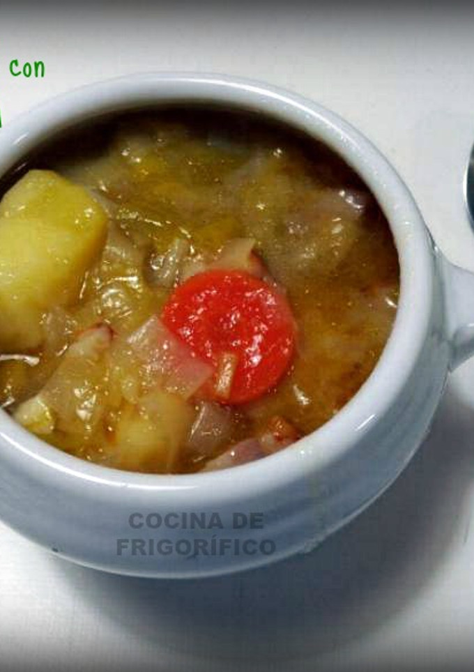 Una foto de Porrusalda con tocineta