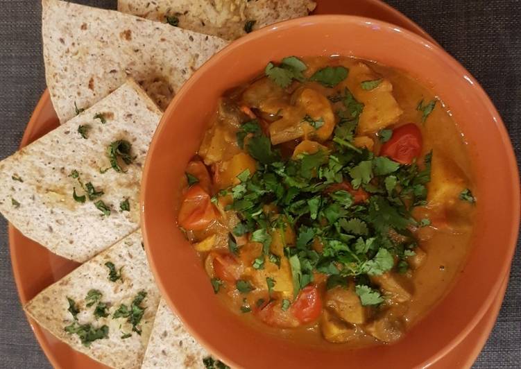 7 Simple Ideas for What to Do With Potato, mushroom and coconut curry pot &amp; coriander tortilla