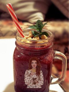 صورة لوصفة سموذي الفراوله😋
