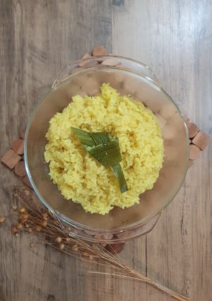 Foto resep Nasi Kuning versi Kukus