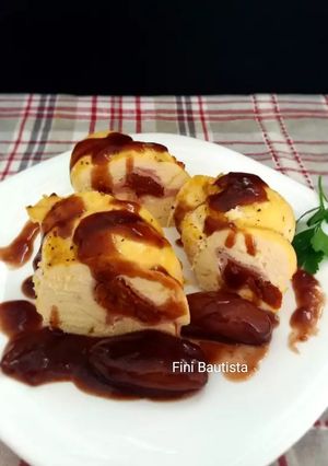 Una foto de Pechugas de pollo rellenas