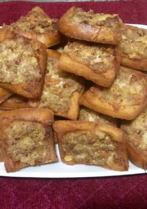 A picture of Prawn and Pork Toast.