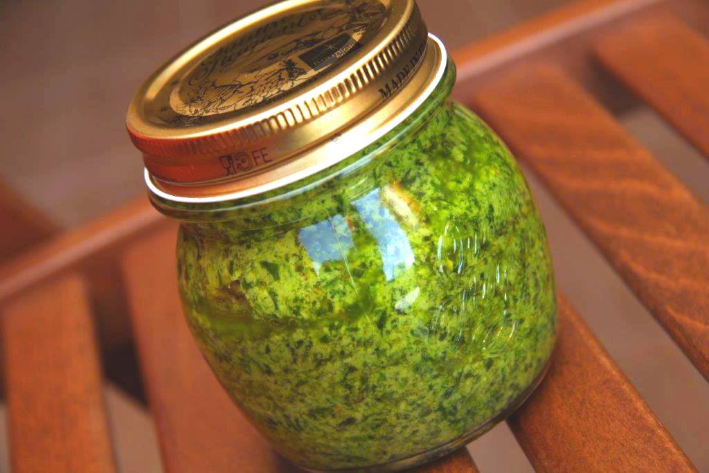Medvehagyma pesto recept recept fotó