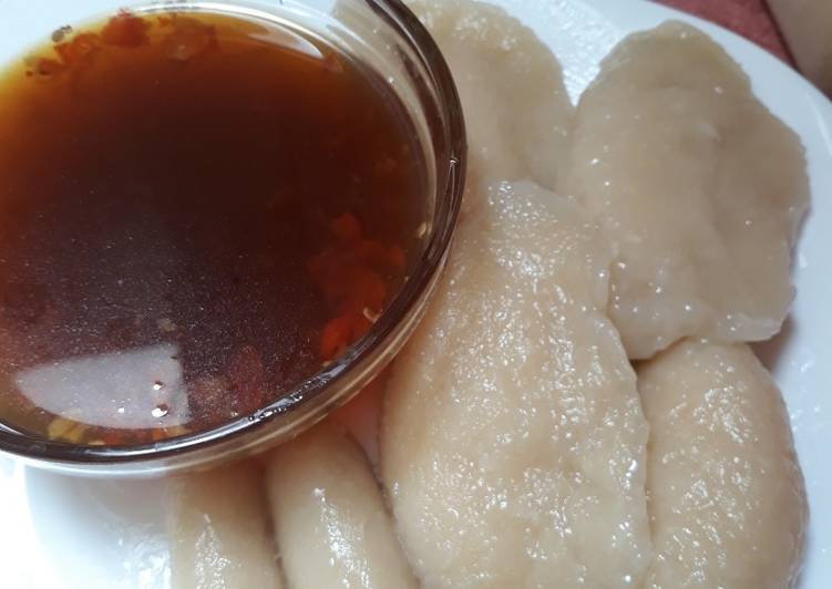 Mpek mpek tanpa ikan isi ayam