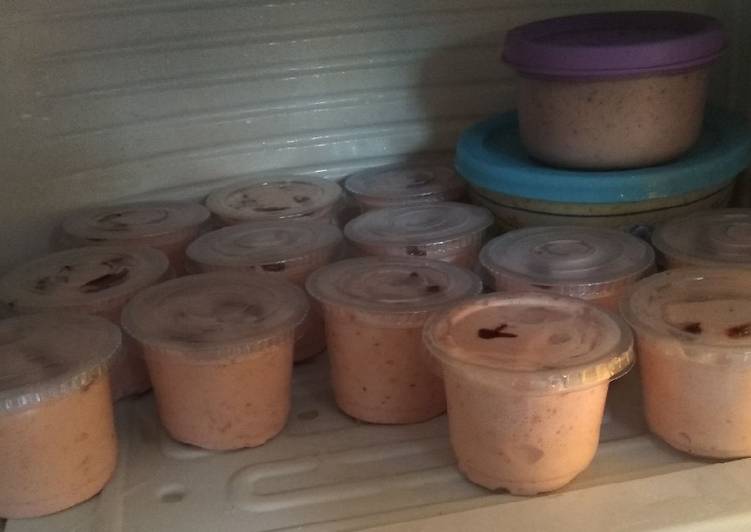 Resep Ice Cream Strawberry HomeMadeπππ yang Enak Banget