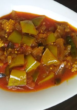A picture of Brinjal Semi Gravy(tamarind thokku).