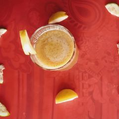 A picture of Apple and Cucumber Juice.
