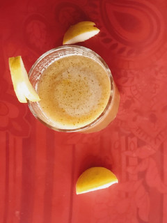 A picture of Apple and Cucumber Juice.