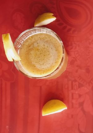 A picture of Apple and Cucumber Juice.