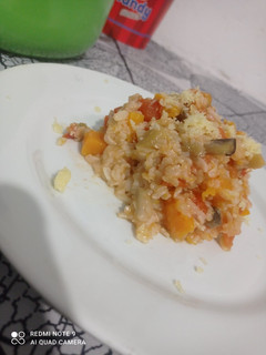 Una foto de Risotto de verduras