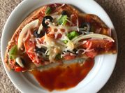 A picture of vegan pizza