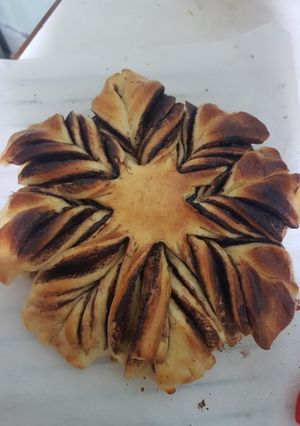 Foto resep Braided Chocolate Bread with Cinnamon Rolls Recipe